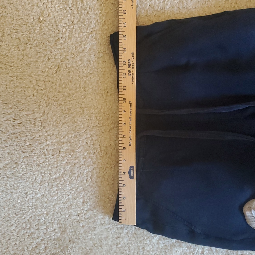 Philosophy Black Linen Blend Wide-Leg Flowy Pants Size M Medium - Picture 6 of 12
